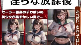 Indecent After School ~ A beautiful girl with big boobs in a sailor suit is embarrassed… “I want you to touch my boobs.”