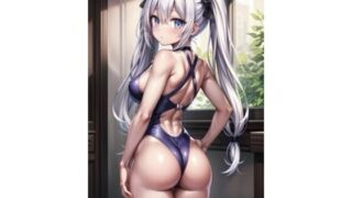 [R-15] CG collection of competitive swimsuit girl showing butt