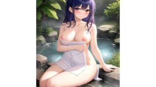 I took a mixed bath with my girlfriend at an inn with a private open-air bath Part 1