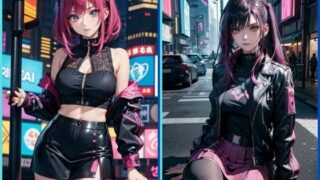 Digital Divergence: The charm of cyberpunk beauty [Illustration collection]