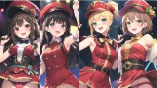 Panty shot idol! red costume edition