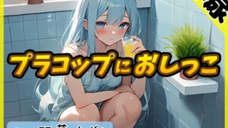 [Korean version] [Urine sound] Active female college student Suzune Futaba “Pee in a plastic cup in the bath” [Suzune Futaba]