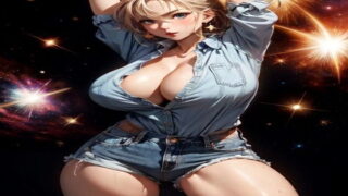 Big breasts AI denim 1