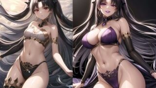 Evil fallen Ishtar turned into a succubus and squeezed