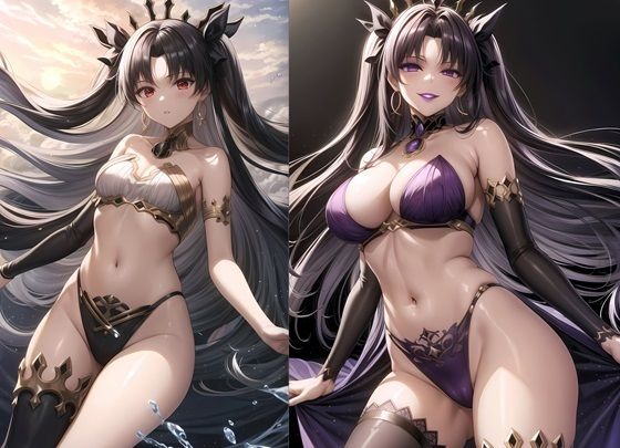 Evil fallen Ishtar turned into a succubus and squeezed