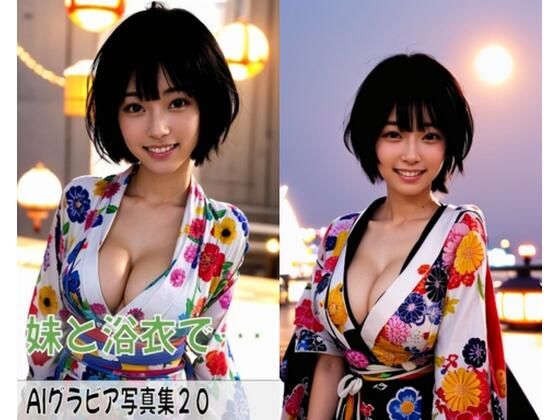 AI gravure photo collection 20 ~ In yukata with my sister… ~