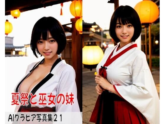 AI gravure photo collection 21 ~Summer Festival and Shrine Maiden’s Sister~