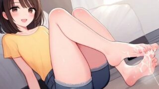 I cum with a foot job while being verbally abused by a junior girl ~Senpai’s pussy is already hard~