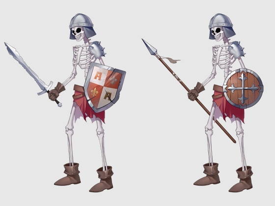 [Monster material] Skeleton (parts separated PSD that can also be used with Spine/Live2D)