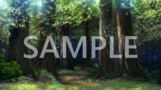 [Background material] Forest (6045_bg22) [With time difference]