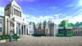 [Background material] School exterior (7004_bg07) [with time difference]