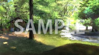 [Background material] Campsite Yamanaka (6229_bg08) [With time difference]