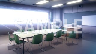 [Background material] Student council room (6168_bg04) [with time difference]