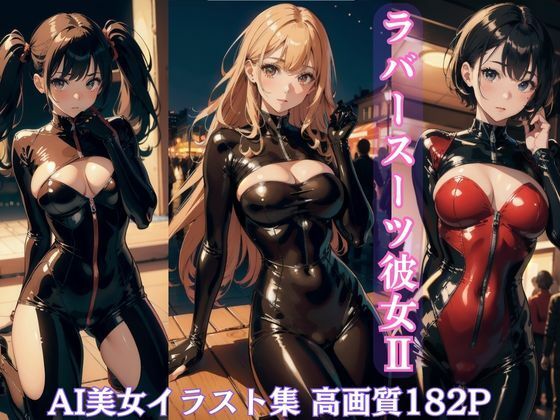 Rubber suit girlfriend II [AI beauty illustration collection]