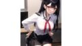 Black-haired schoolgirl gets creampied