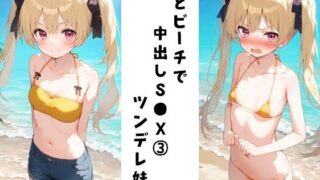 Creampie S●X on the beach with my sister 3 (Tsundere sister edition)